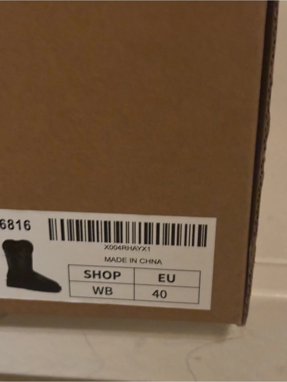 Brand New! Women's Black Shearling-Lined Western Stitch Boot (Size: 9/ EU: 40)